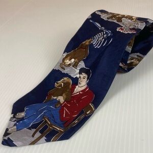 Vintage 1993 Elvis Presley Hound Dog Silk Tie Made in USA